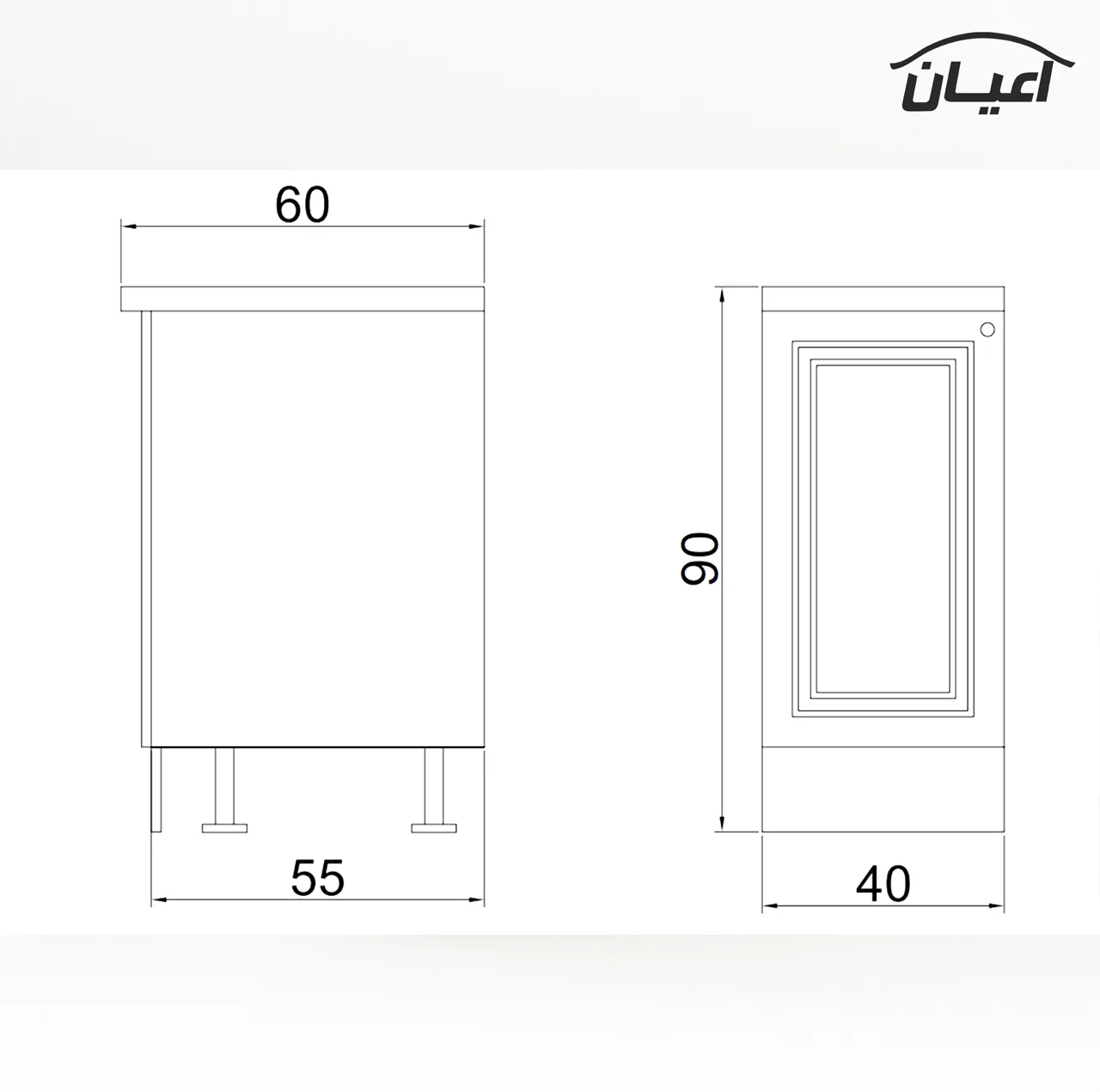 کابینت آشپزخانه اعیان مدل FH C23