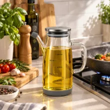 ظرف روغن مدل در استیل طرح ضد چکه 600ml