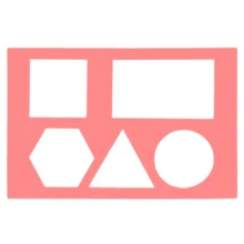 شابلون مدل اشکال هندسی کد Stencil-Math