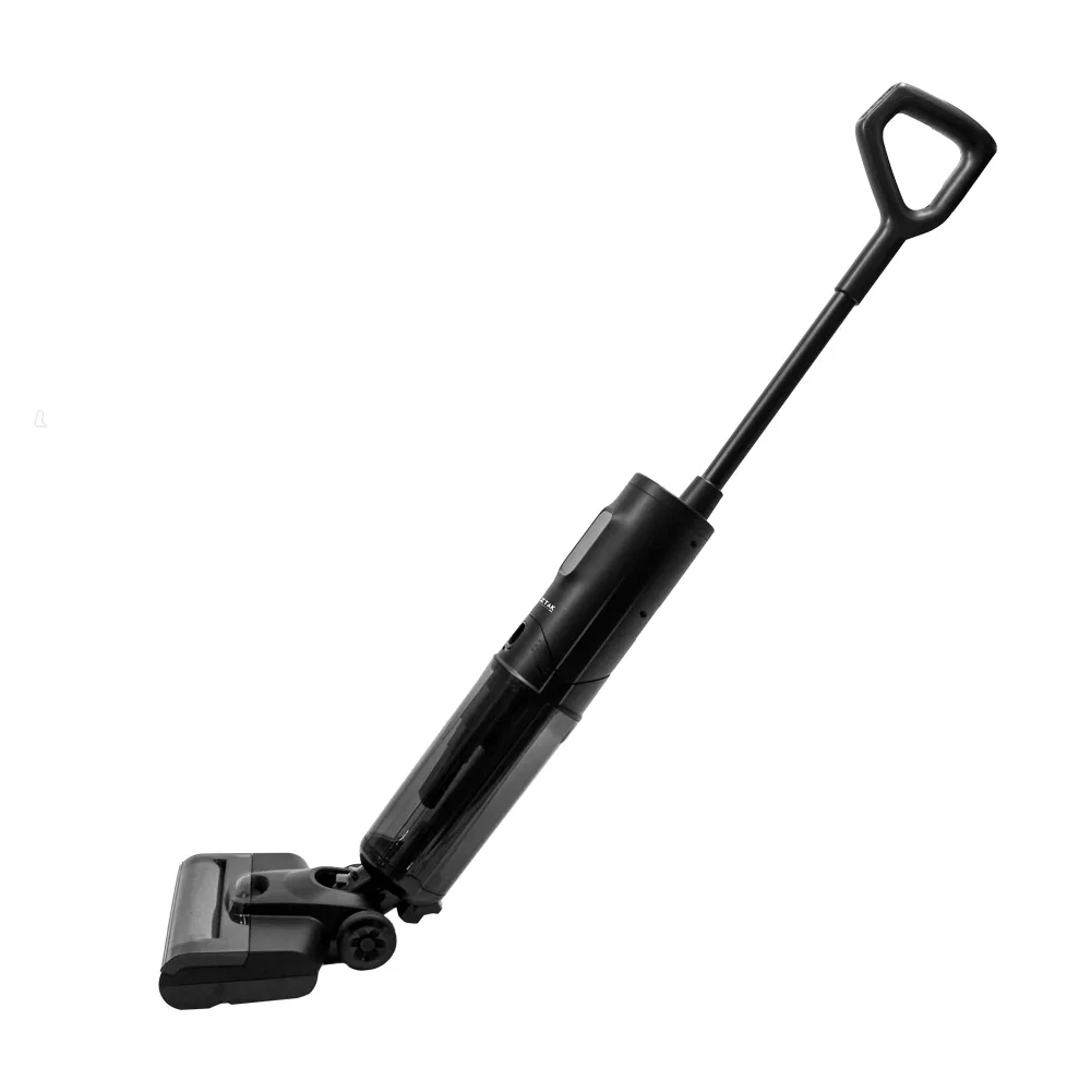 جارو شارژی عصایی و زمینشوی آزتک مدل AZ-8116، با قابلیت جاروکشی، شستوشو و تیکشی همزمان، خودکششی و خودتمیزشونده، دارای 2 مخزن مجزای 485 میلیلیتری