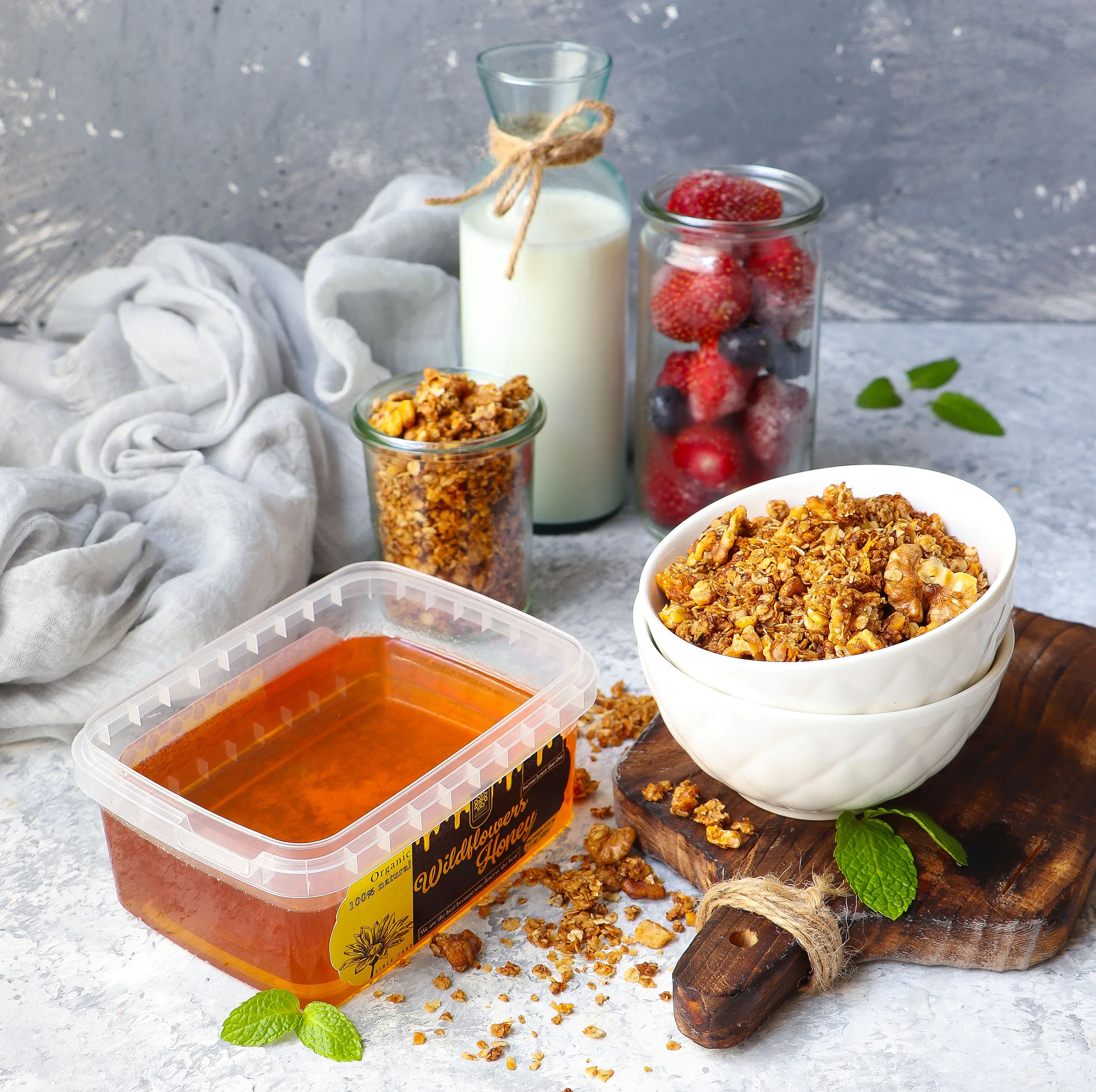 عسل طبیعی گلهای وحشی شهد روشنی - 500 گرم