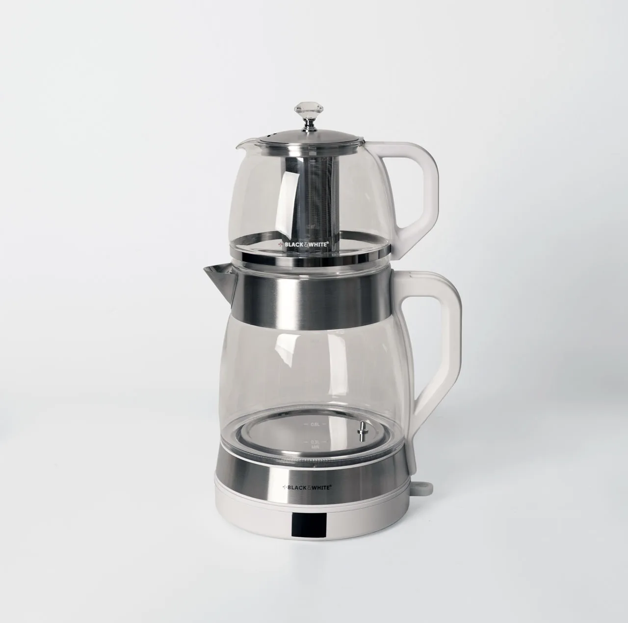چای ساز روی هم بلک اند وایت مدل BW-ES550