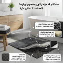 پادری وینوما مدل 4 لایه مخملی سایز 50×100 سانتی متر مناسب برای فضای داخلی