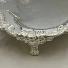 سینی مدل پایه دار برنجی