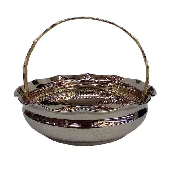 میوه خوری مسی مدل سبد دسته دار کد ZH319.2