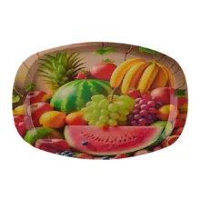سینی دسته دار مهروز مدل 6652 میوه سایز 21×32 سانتی متر