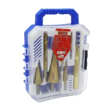 مته کاجی و مته برش و سنبه بریکس مدل YP-07 مجموعه 7 عددی