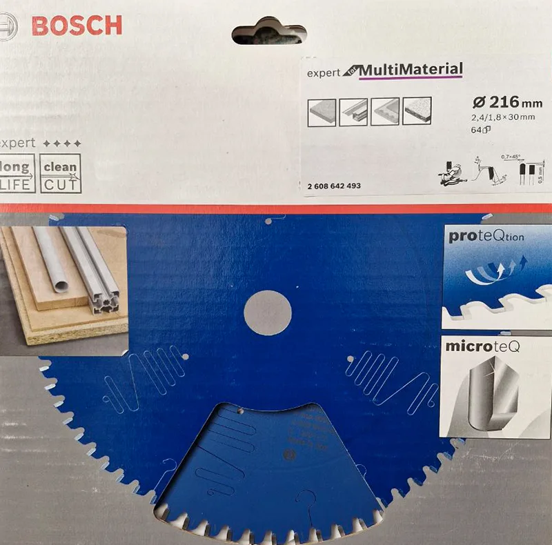 تیغ اره گرد بوش مدل حرفه ای Expert For Multimaterial - 216mm
