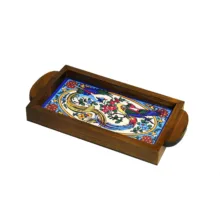 سینی دسته‌دار مدل A1*2*22 سایز 25×12 سانتی‌متر
