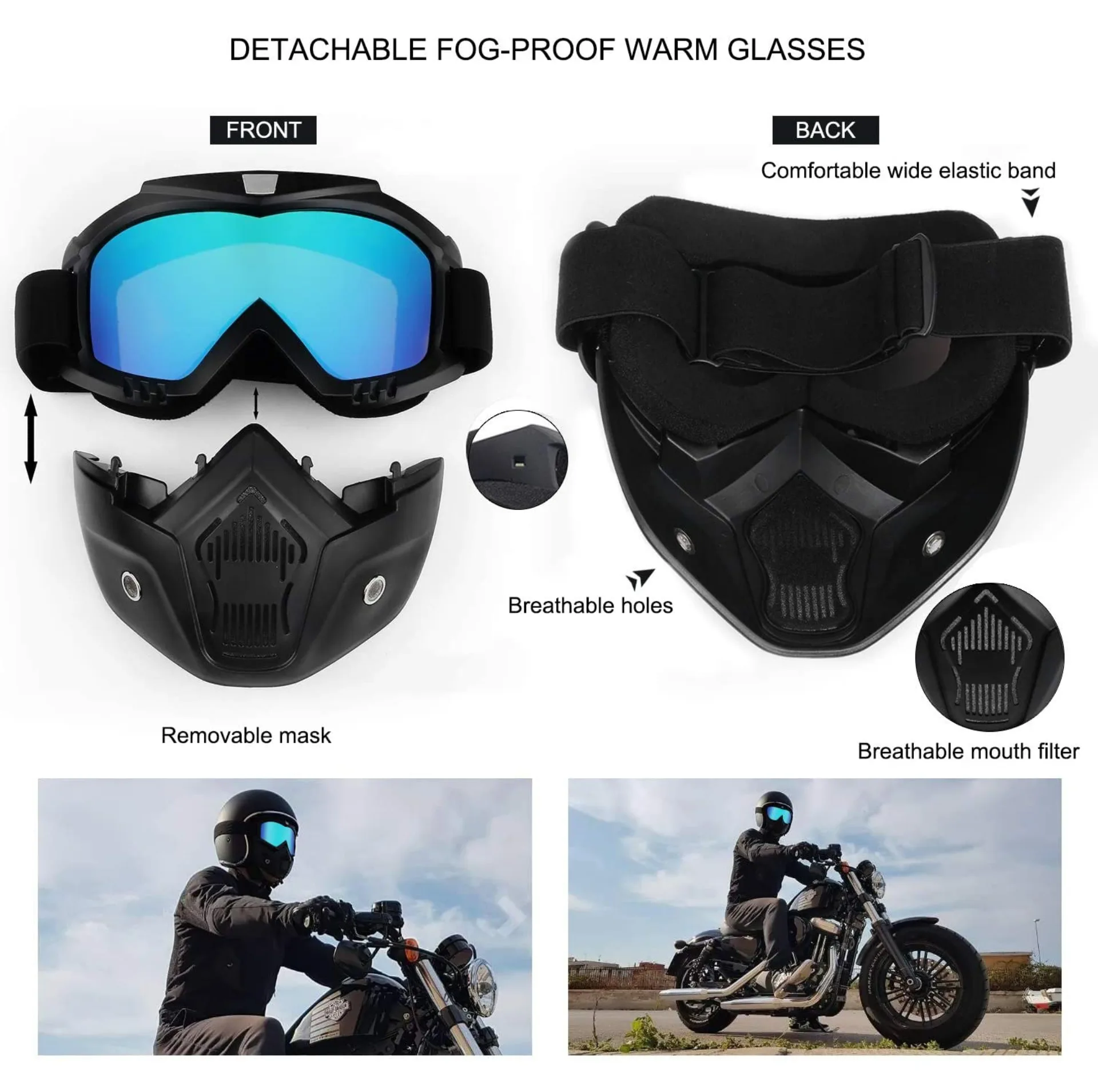 عینک موتور سواری مدل Goggles-Mask