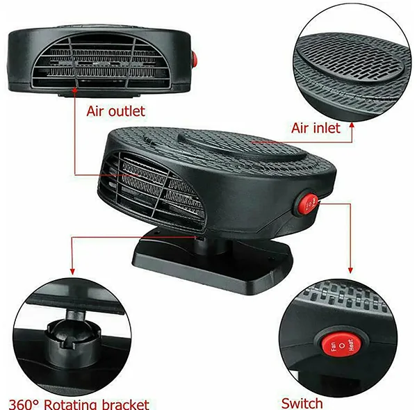 بخاری فندکی خودرو مدل XF-5002