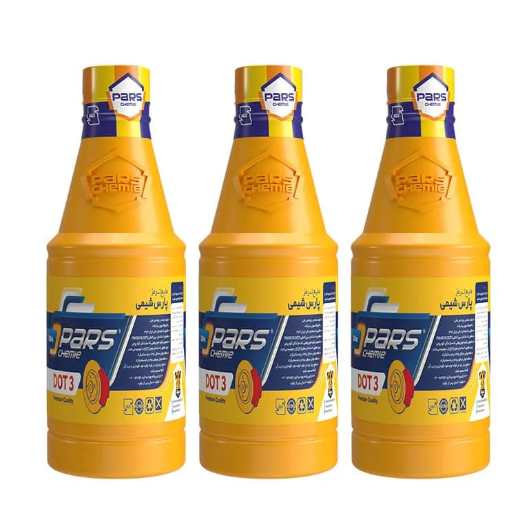 روغن ترمز پارس شیمی مدل DOT3 حجم 250 میلی لیتر بسته 3 عددی