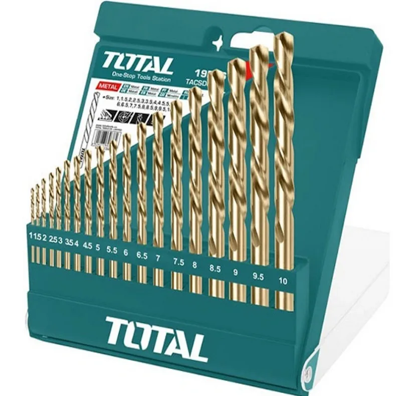 مته کبالت توتال مدل TACSD0195 مجموعه 19 عددی