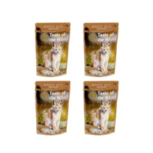 پوچ بچه گربه تیست آف د وایلد مدل Feline Recipe Kitten Pate طعم مرغ بسته 4 عددی
