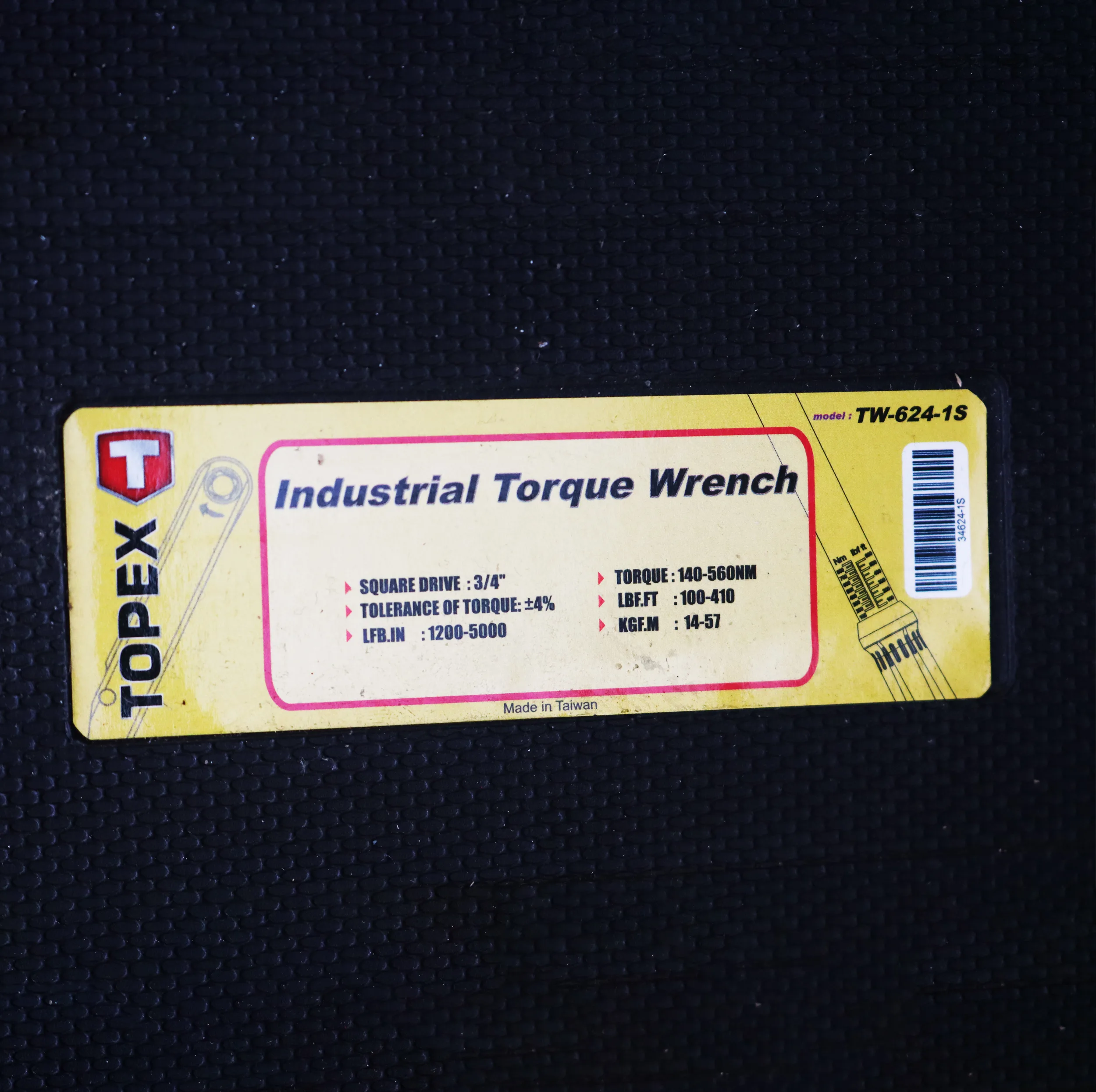 آچار ترکمتر جغجغه ای تاپکس مدل تقه ای کد YP-TW-624-1S/140-560NM سایز 3/4 اینچ
