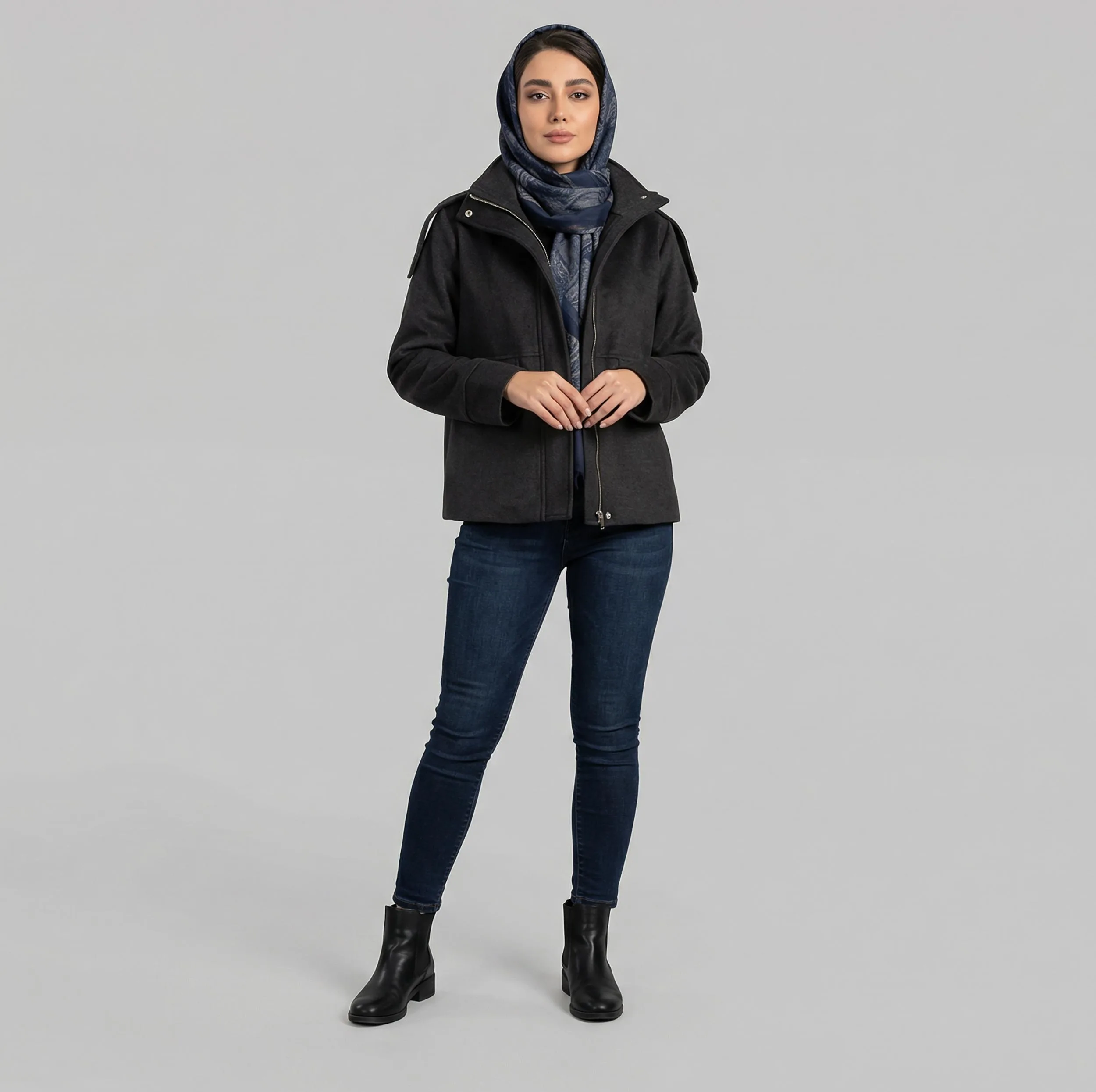 پالتو زنانه السانا مدل هیژا کد 2391
