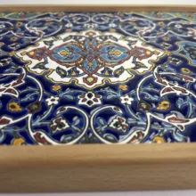 سینی سنتی طرح کاشی کاری مدل قالیچه کد ۲