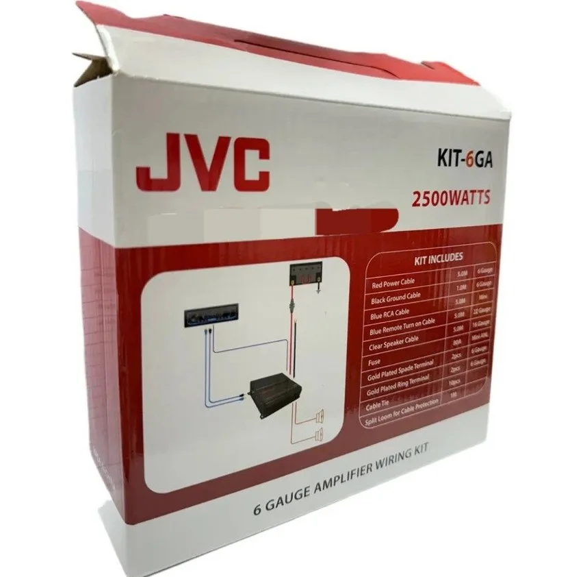 سیم پک کامل 6 گیج جی وی سی مدل KIT-6GA 2500W