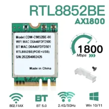 PCI کارت شبکه مدل Realtek RTL8852BE