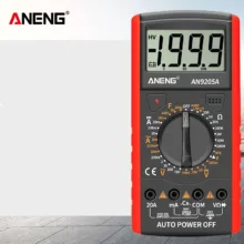مولتی متر دیجیتال آننگ مدل AN9205A کد RED