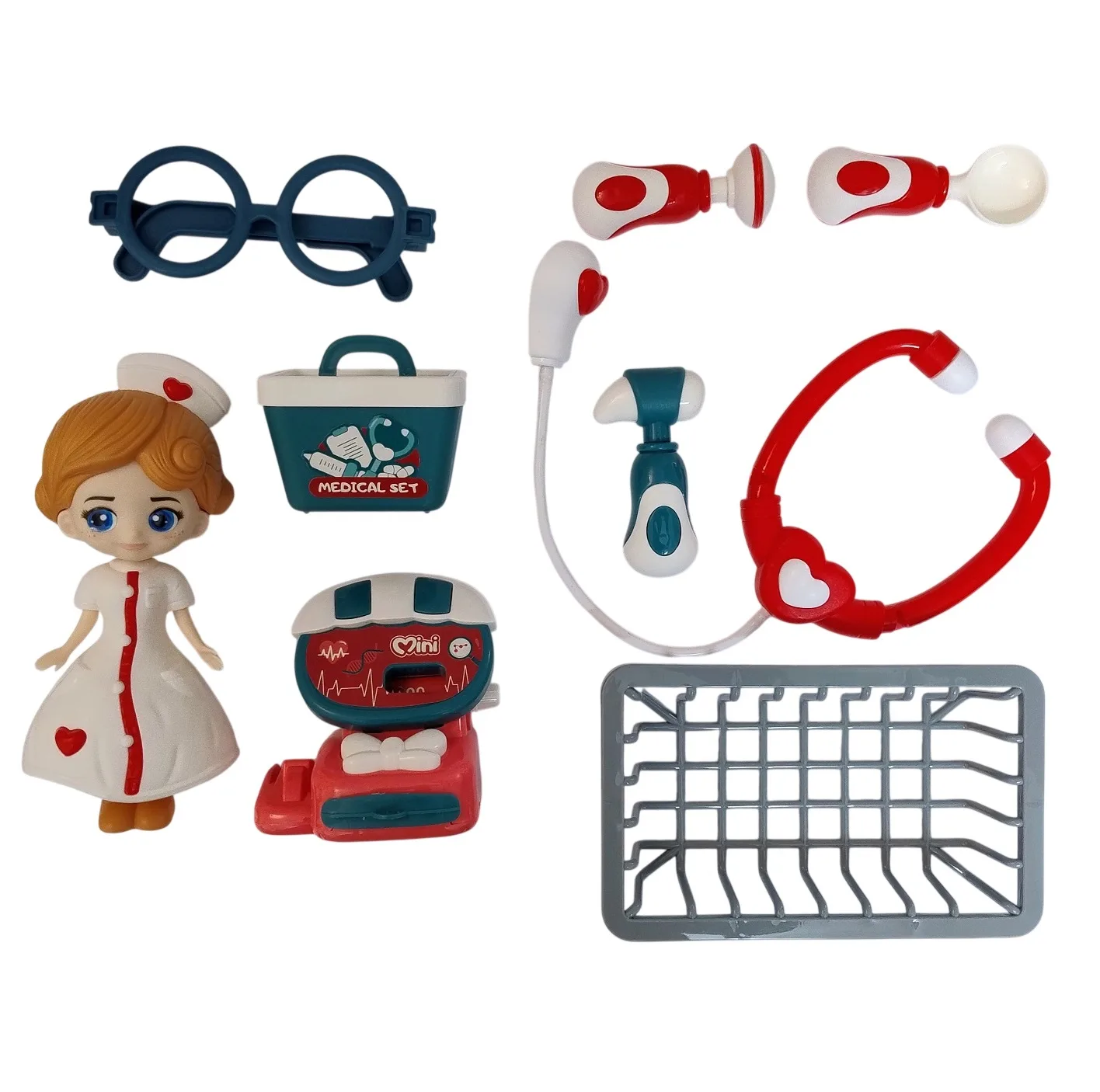 ست اسباب بازی تجهیزات پزشکی مدل Mini Medical Set مجموعه 17 عددی