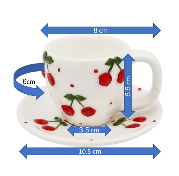 سرویس قهوه خوری 9 پارچه مناسب برای 2 نفره مدل اشکان کد 2424P9xalb