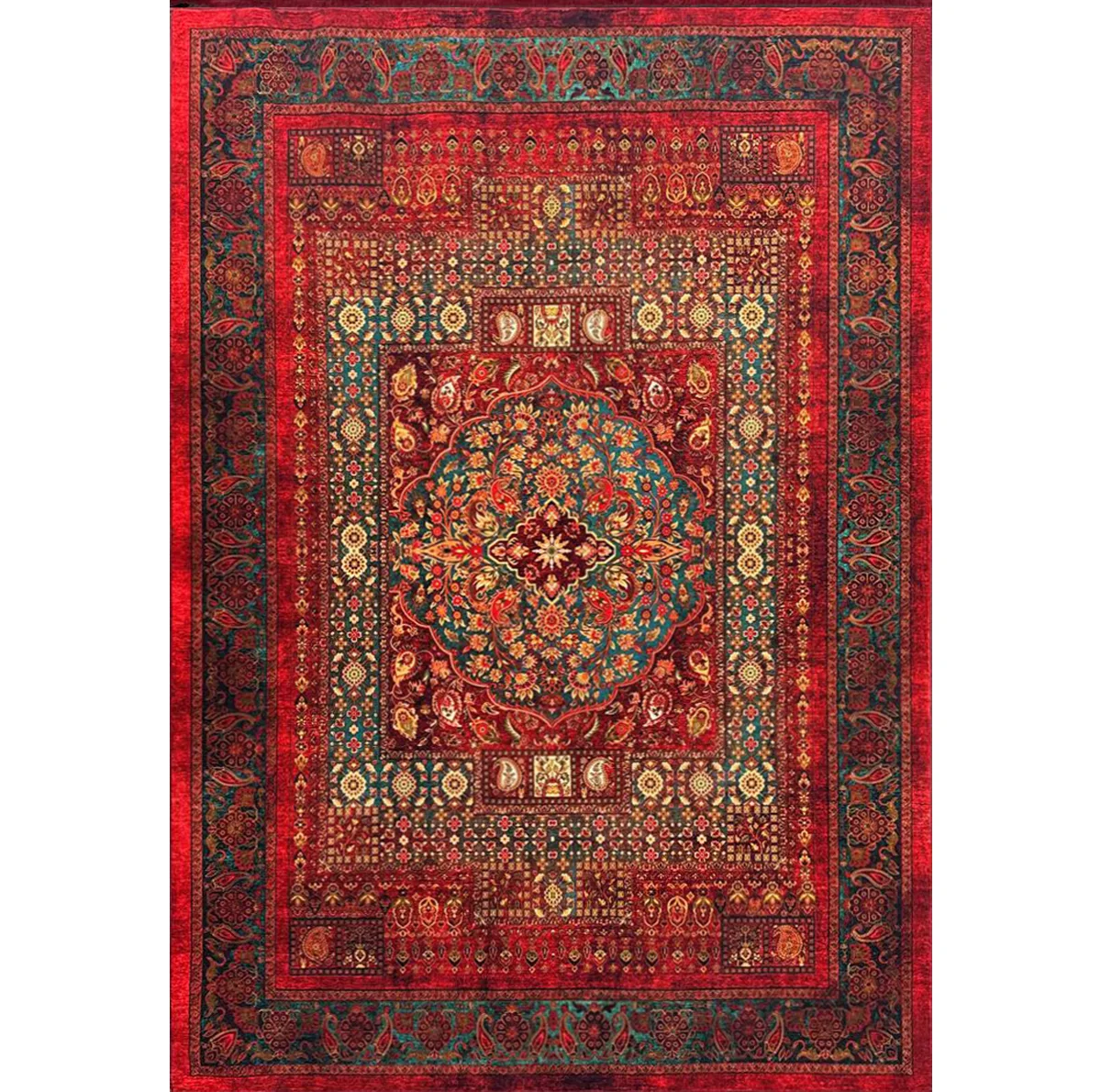 فرش ماشینی محتشم 1200 شانه 3600 تراکم مدل 100101
