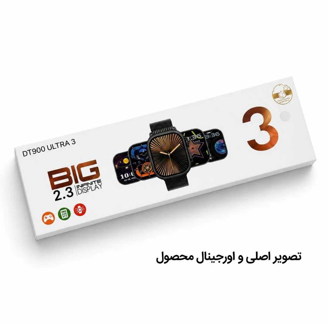 ساعت هوشمند 49 میلی متری دی تی مدل DT900 به همراه بند سیلیکونی