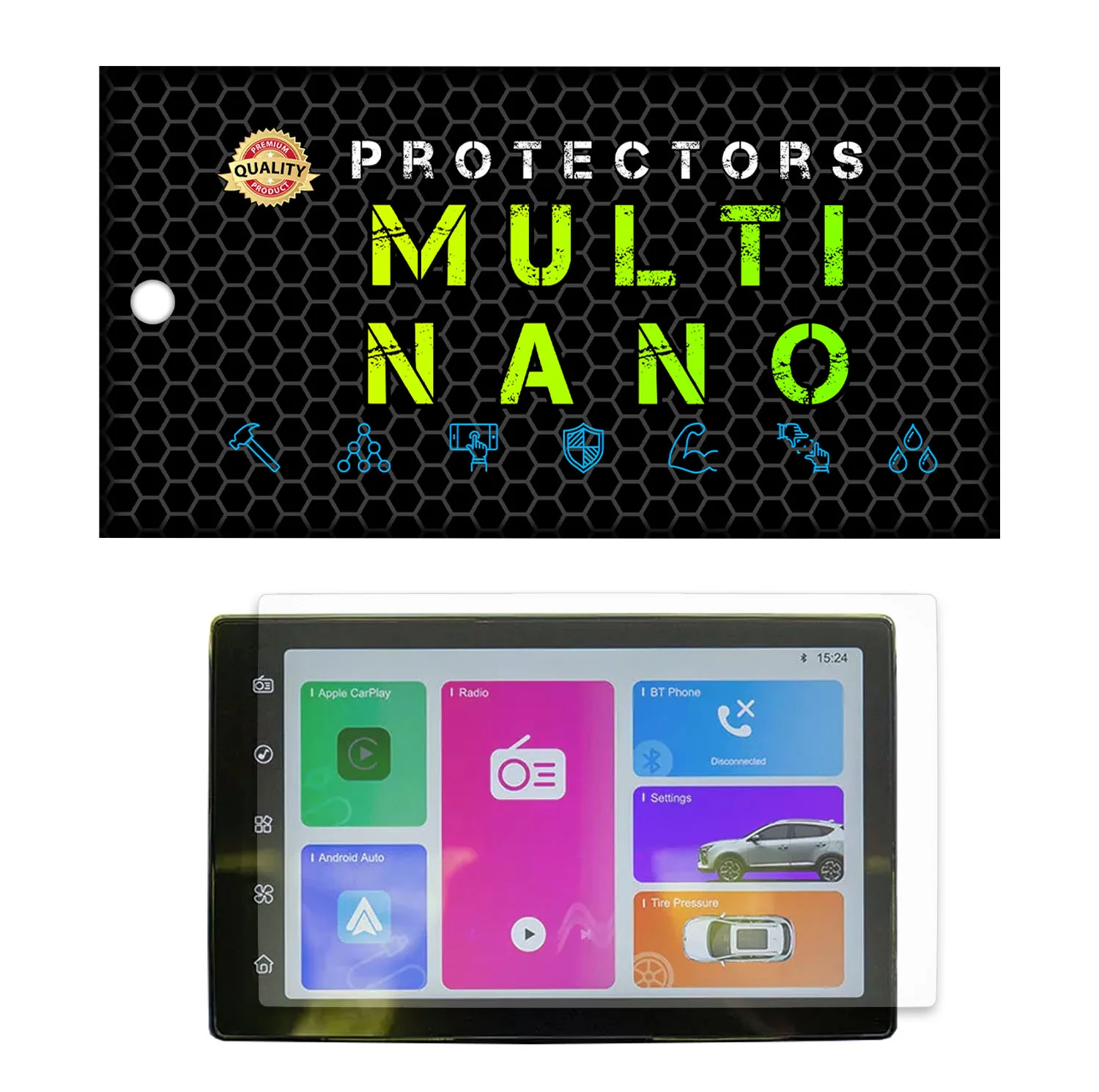 محافظ صفحه نمایش آنتی رفلکس مانیتور خودرو مولتی نانو مدل X-S1M مناسب برای کی ام سی X5