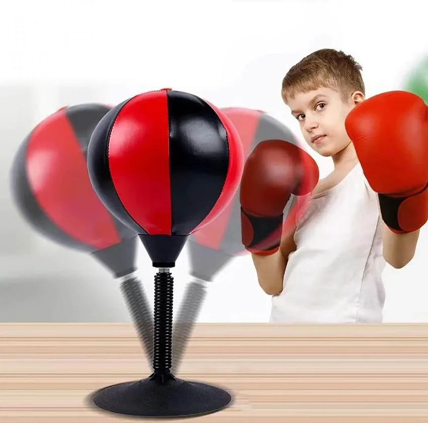 اسباب بازی مدل کیسه بوکس رومیزی طرح table boxing مجموعه 4 عددی کد 518-1A