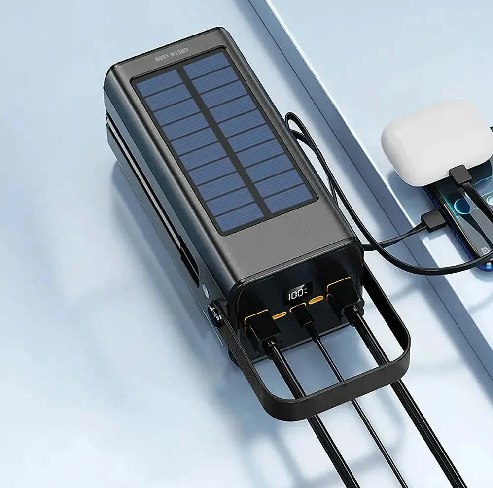 پاوربانک 22.5 وات گرین لاین مدل Solar X ظرفیت 100000 میلیآمپرساعت