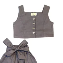 ست نیم تنه و شلوار دخترانه لینتل مدل مانا 89