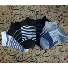 جوراب  دخترانه لنتر کد HX44 مجموعه 6 عددی