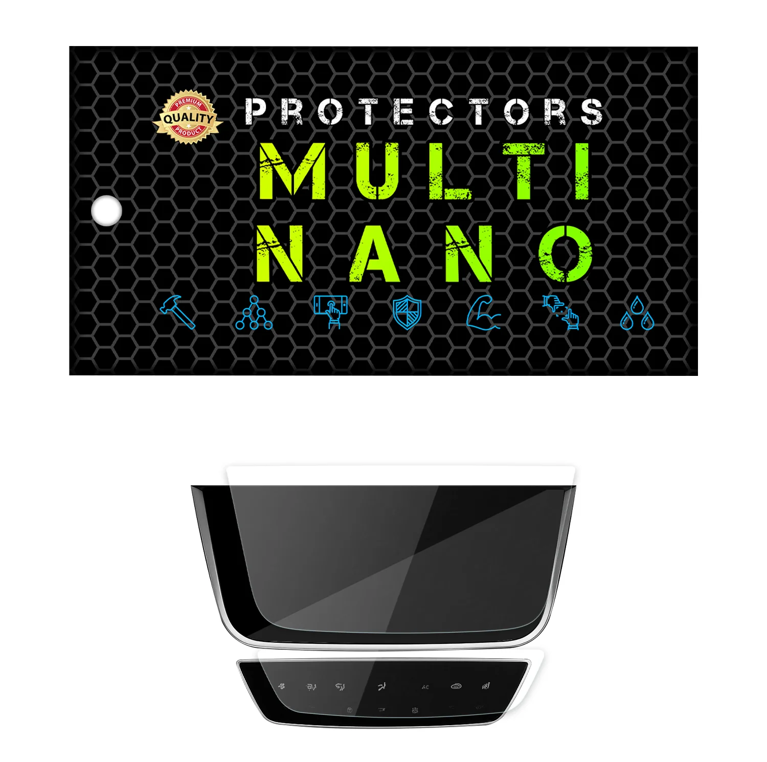 محافظ صفحه نمایش خودرو مولتی نانو مدل X-S1N مناسب برای اس دبلیو ام G01 مجموعه دو عددی