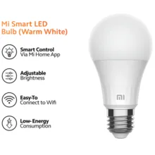 لامپ کم مصرف 8 وات شیائومی مدل warm light 8w پایه E27