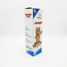 بازی فکری تعادلی دورهمی مدل Jenga 48، مناسب 1 تا 4 نفر، با زمان بازی کمتر از 30 دقیقه، درجه سختی متوسط و مناسب 3 سال به بالا