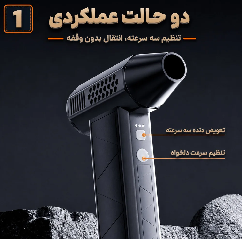 دستگاه دمنده جت فن و جارو شارژی 160 وات 130000 دور در دقیقه سویتو مدل ST-8113