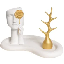 مجسمه سنگی مدل درخت آویز مینیمال مجموعه 3 عددی