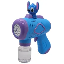حباب ساز ناب سل مدل تفنگی چراغدار طرح استیج بامزه 8 حفره کد 8BUBBLE SPOUTS LOTS OF BUBBLES