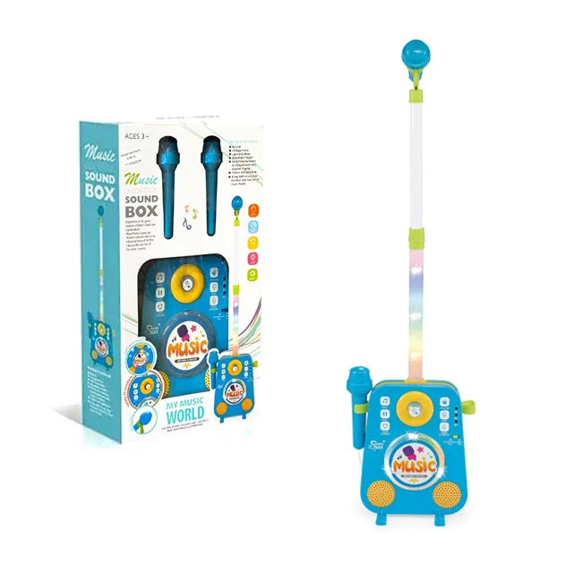 اسباب بازی مدل میکروفون پایه دار طرح موزیکال