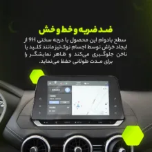 محافظ صفحه نمایش مانیتور خودرو مولتی نانو مدل X-S2M مناسب برای کی ام سی EJ7 بسته دو عددی