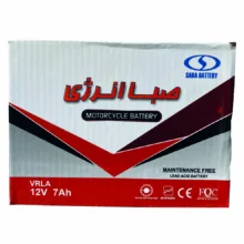 باتری موتورسیکلت صبا باتری مدل 7 آمپر 12 ولت