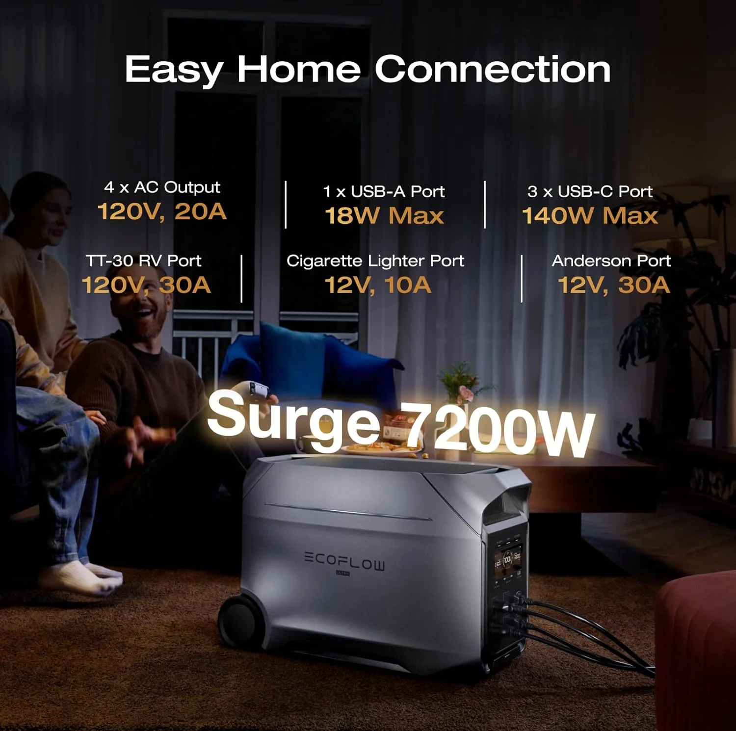 باتری خورشیدی اکوفلو مدل DELTA 3 Plus Portable Power Station ظرفیت 1024 وات ساعت