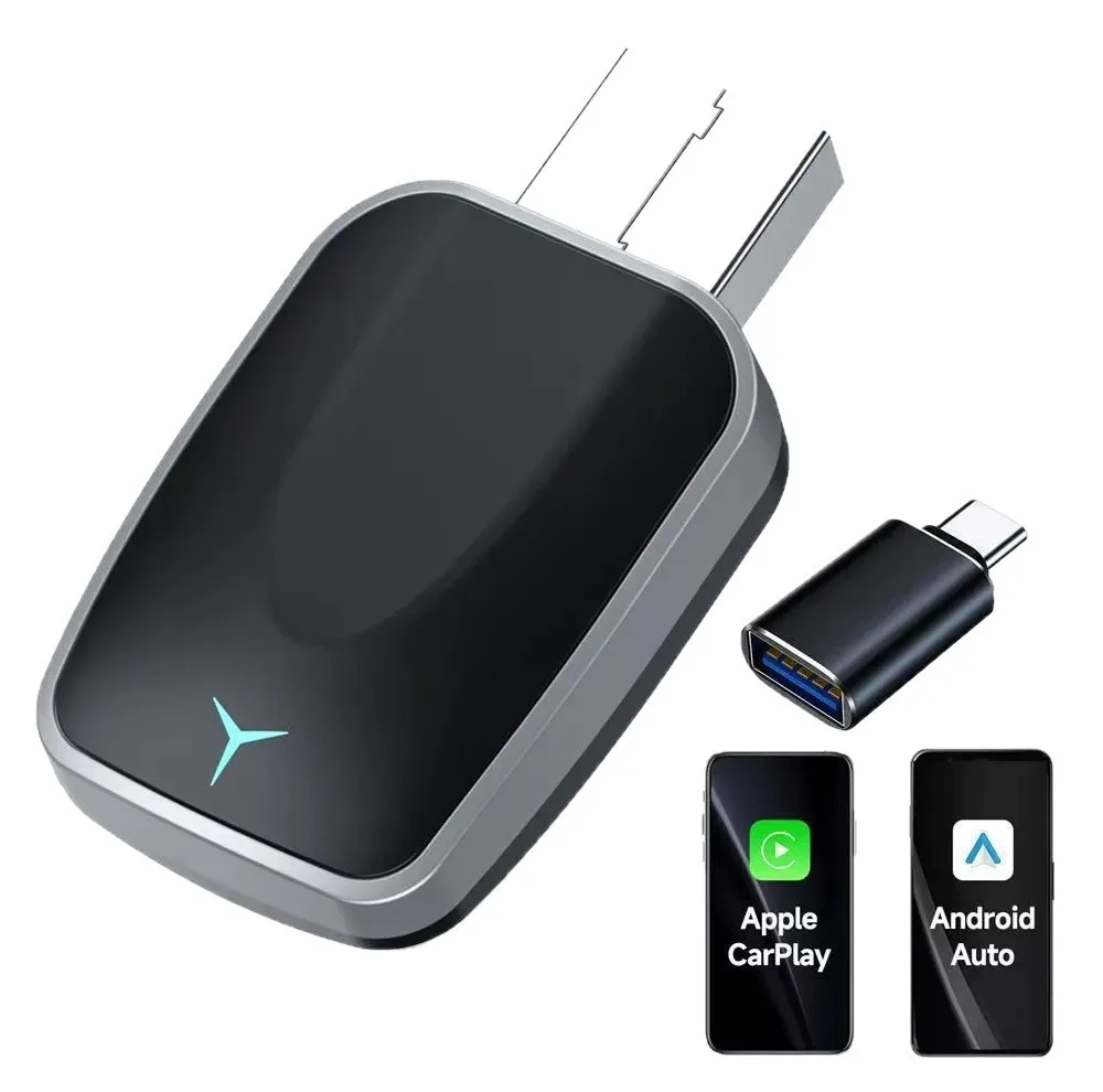 کارپلی و اندروید اتو مدل 2in1 به همراه مبدل USB به USB-C