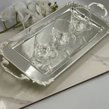 سینی مدل پایه دار برنجی