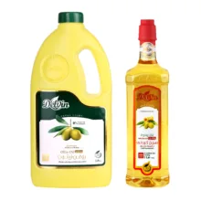 روغن زیتون خالص تصفیه شده بدون بو مناسب سرخ کردنی و پخت و پز – 1800 میلی لیتر و روغن سرخ کردنی بر پایه روغن زیتون دلوین – 1000 میلی لیتر
