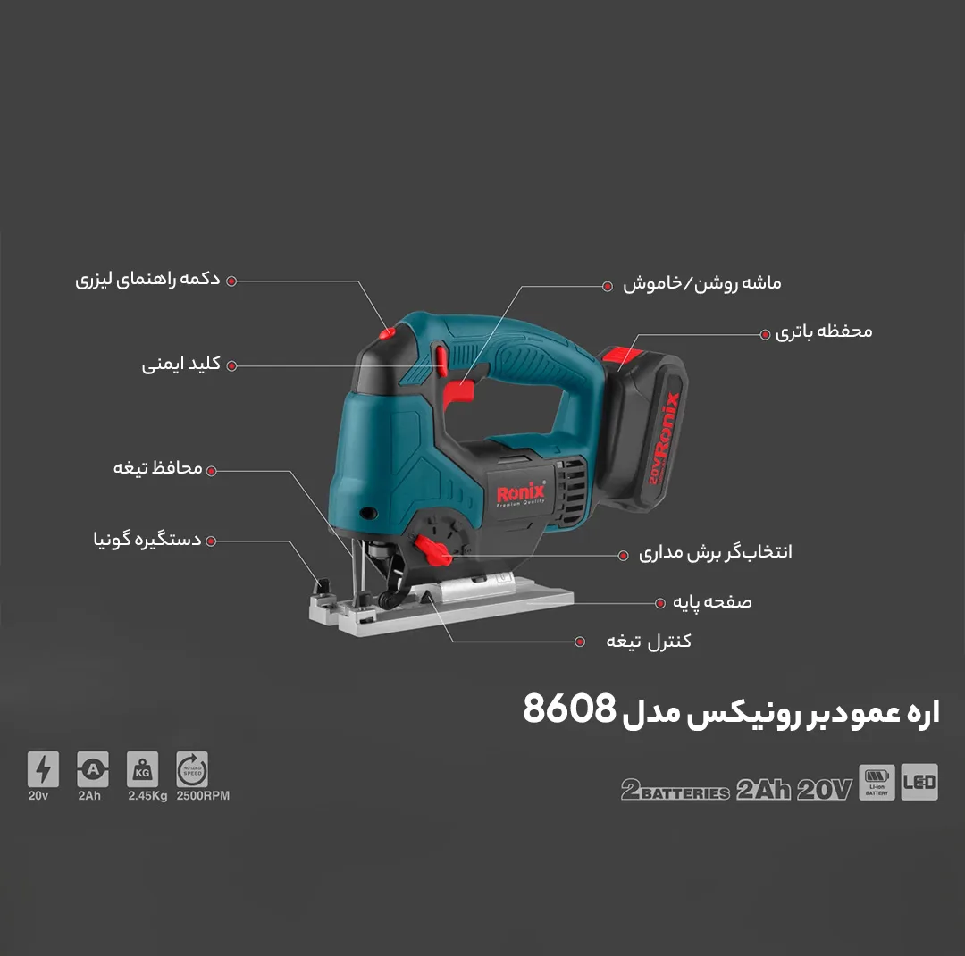 اره عمودبر رونیکس مدل 8608