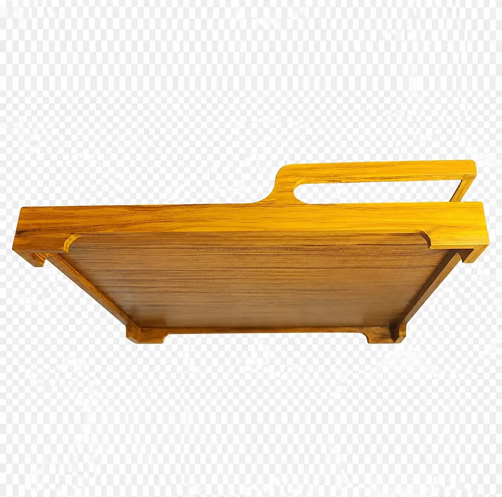 سینی دسته دار طرح برجسته ساحل دریا و موج کد B1 سایز ۳۵ *۳۵ سانتیمتر