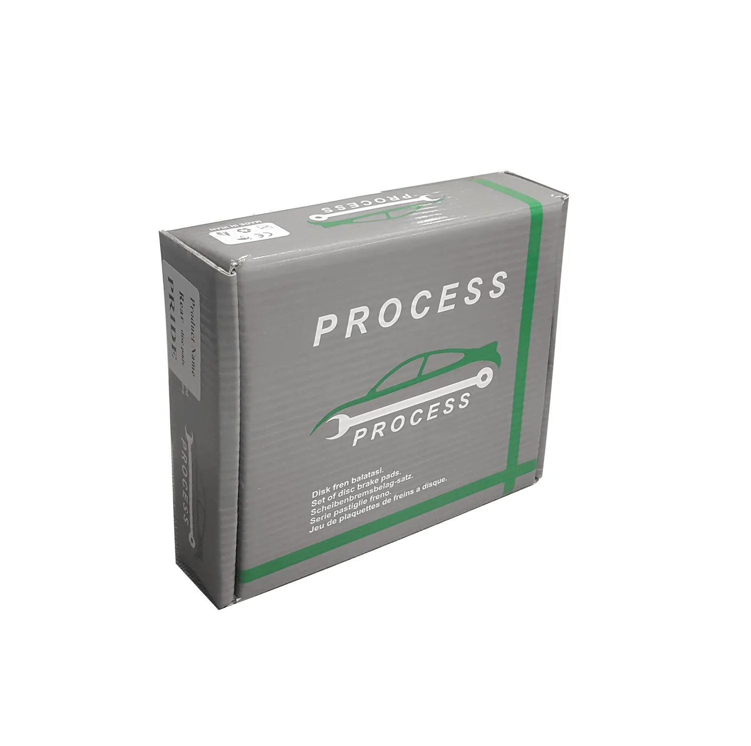 لنت ترمز عقب خودرو مدل process01 دو جفت مناسب برای پراید