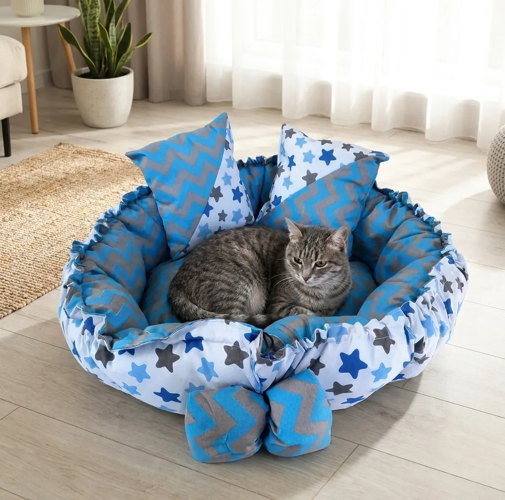 جای خواب سگ و گربه مدل رنگین کمان